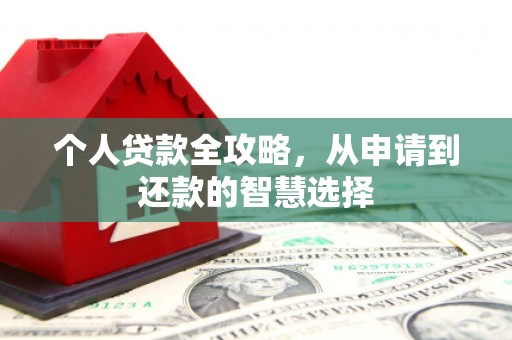 集美个人贷款全攻略，从申请到还款的智慧选择