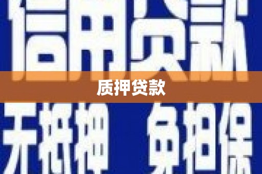 集美质押贷款