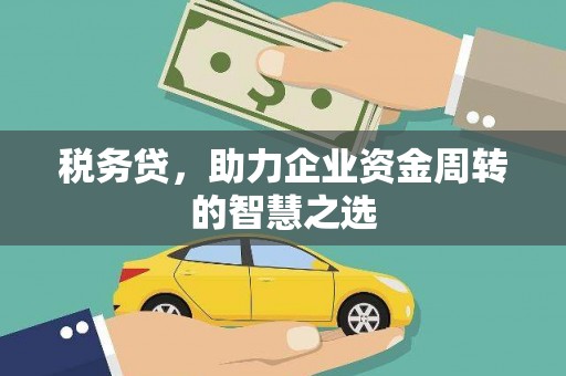 集美税务贷，助力企业资金周转的智慧之选