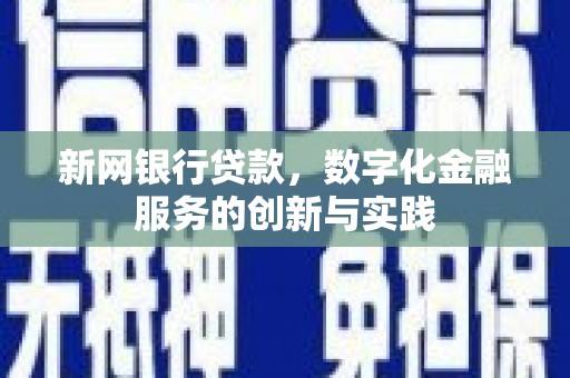 集美新网银行贷款，数字化金融服务的创新与实践