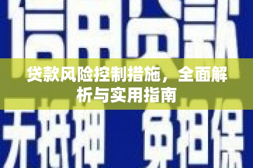 集美贷款风险控制措施，全面解析与实用指南