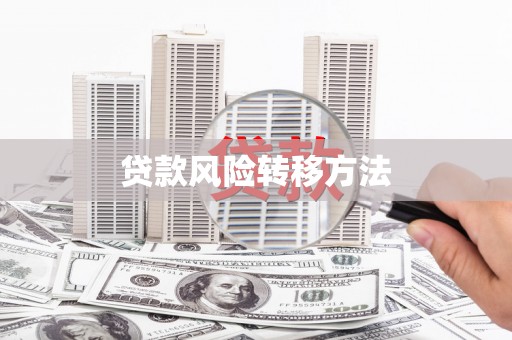 集美贷款风险转移方法 集美贷款风险转移方法