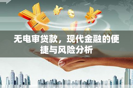 集美无电审贷款，现代金融的便捷与风险分析