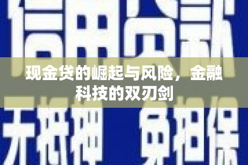 集美现金贷的崛起与风险，金融科技的双刃剑