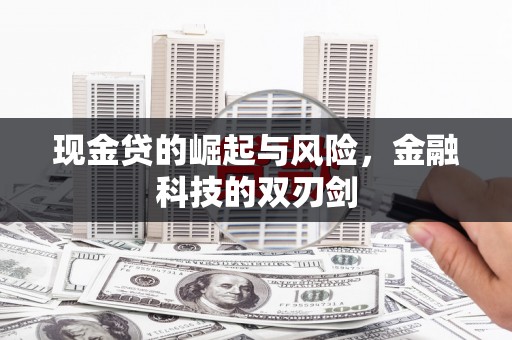 集美现金贷的崛起与风险，金融科技的双刃剑
