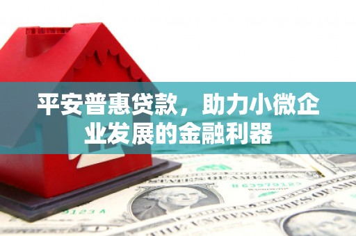 集美平安普惠贷款，助力小微企业发展的金融利器