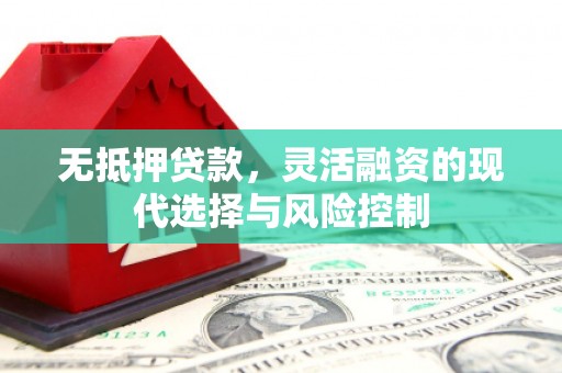集美无抵押贷款，灵活融资的现代选择与风险控制