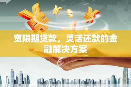 集美宽限期贷款，灵活还款的金融解决方案