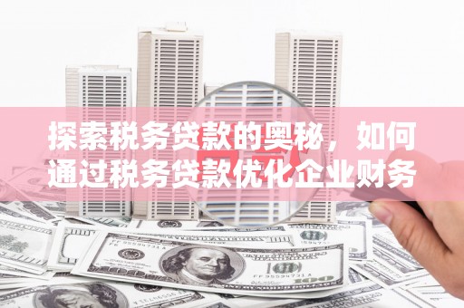 集美探索税务贷款的奥秘，如何通过税务贷款优化企业财务