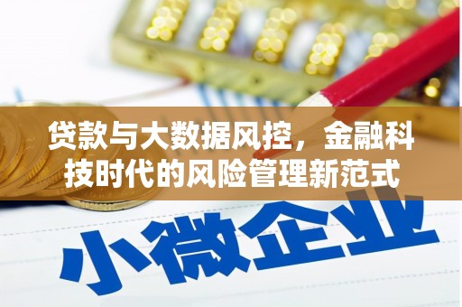 集美贷款与大数据风控，金融科技时代的风险管理新范式