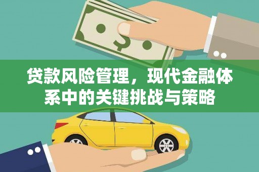 集美贷款风险管理，现代金融体系中的关键挑战与策略