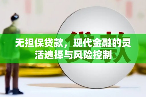 集美无担保贷款，现代金融的灵活选择与风险控制