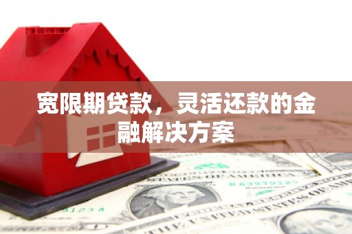 集美宽限期贷款，灵活还款的金融解决方案