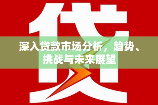 集美深入贷款市场分析，趋势、挑战与未来展望