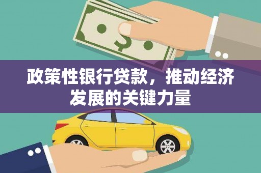 集美政策性银行贷款，推动经济发展的关键力量
