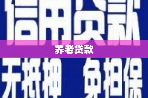 集美养老贷款