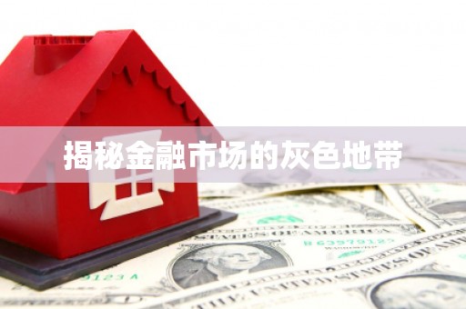 集美揭秘金融市场的灰色地带