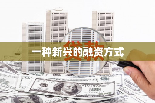 集美一种新兴的融资方式