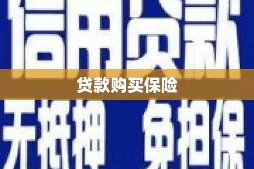 集美贷款购买保险