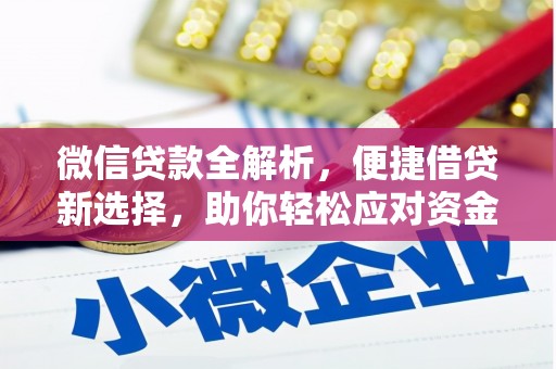 集美微信贷款全解析，便捷借贷新选择，助你轻松应对资金需求