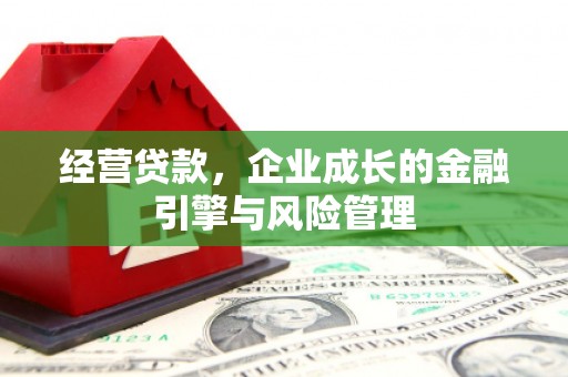 集美经营贷款，企业成长的金融引擎与风险管理